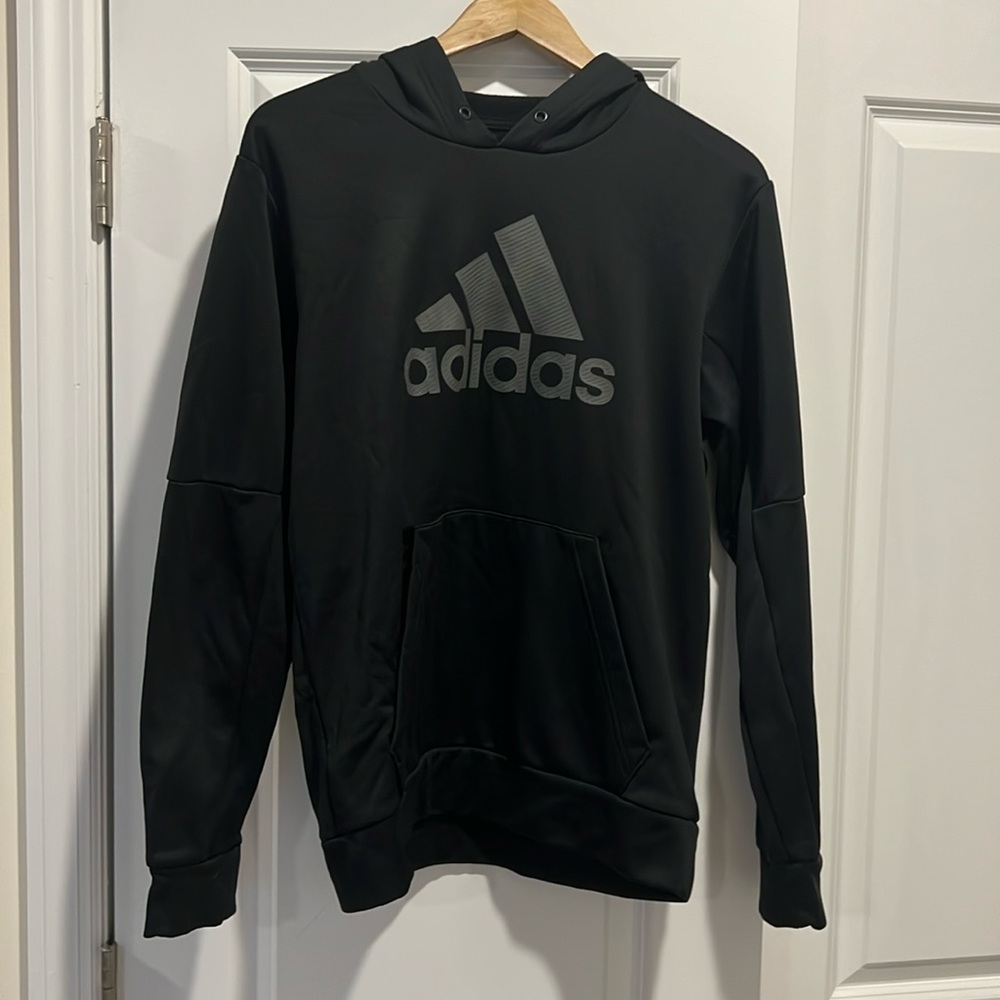 Black Adidas hoodie boys medium